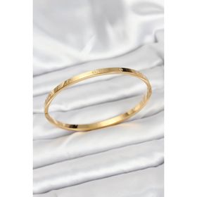 Clariss 316L Çelik Gold Renk 65 mm İnce Kadın Kelepçe Bileklik