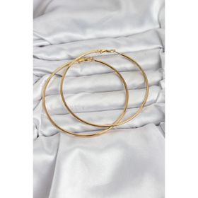 Clariss 316L Çelik Gold Renk 75 mm Halka Küpe