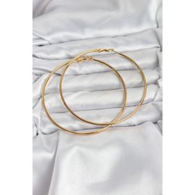 Clariss 316L Çelik Gold Renk 75 mm Halka Küpe
