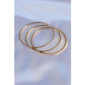 Clariss 316L Çelik Gold Renk Ajda Model Kadın 65 mm Bilezik