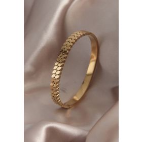 Clariss 316L Çelik Gold Renk Arpa Model Kadın Kelepçe