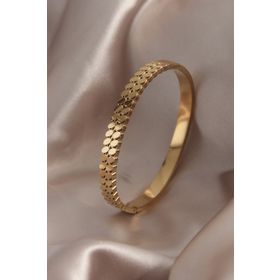 Clariss 316L Çelik Gold Renk Arpa Model Kadın Kelepçe