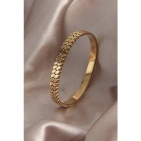 Clariss 316L Çelik Gold Renk Arpa Model Kadın Kelepçe