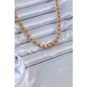 Clariss 316L Çelik Gold Renk Arpa Model Kadın Kolye