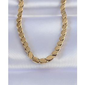 Clariss 316L Çelik Gold Renk Arpa Model Kadın Kolye