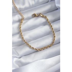 Clariss 316L Çelik Gold Renk Burgu Kadın Bileklik