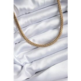 Clariss 316L Çelik Gold Renk Burgu Zincir Model Kadın Kolye