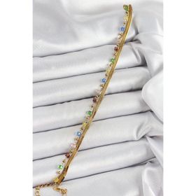 Clariss 316L Çelik Gold Renk Kristal Karışık Renkli Taşlı Kadın Bileklik
