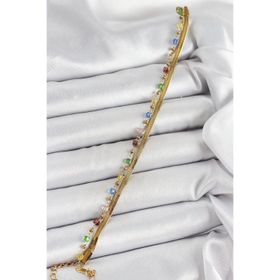 Clariss 316L Çelik Gold Renk Kristal Karışık Renkli Taşlı Kadın Bileklik