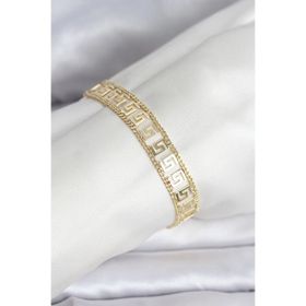 Clariss 316L Çelik Gold Renk Labirent Model Kadın Bileklik
