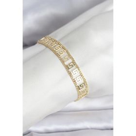 Clariss 316L Çelik Gold Renk Labirent Model Kadın Bileklik