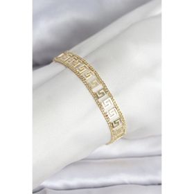 Clariss 316L Çelik Gold Renk Labirent Model Kadın Bileklik