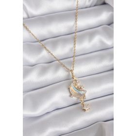 Clariss 316L Çelik Gold Renk Sallantı Model Kadın Kolye