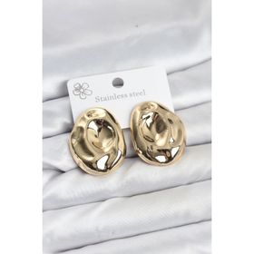 Clariss 316L Çelik Gold Renk Vintage Model Kadın Küpe
