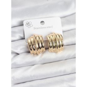 Clariss 316L Çelik Gold Renk Vintage Model Kadın Küpe