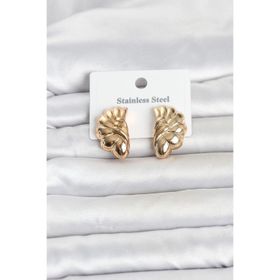 Clariss 316L Çelik Gold Renk Vintage Model Kadın Küpe