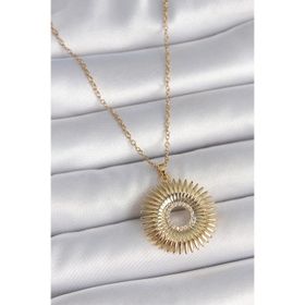 Clariss 316L Çelik Gold Renk Zincir Zirkon Taşlı Nova Yıldız Model Kadın Kolye