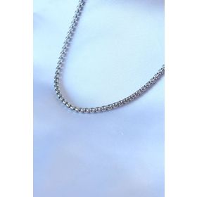 Clariss 316L Çelik Gümüş Renk Kalın Zincir Model Erkek Kolye
