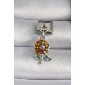 Clariss 316L Çelik Gümüş Renk Papatya Model Nomination Charm