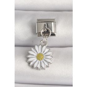 Clariss 316L Çelik Gümüş Renk Papatya Model Nomination Charm