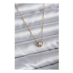 Clariss 316L Çelik Zincir Gold Renk Charm Kadın Kolye