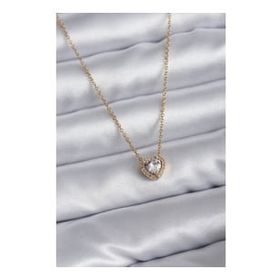 Clariss 316L Çelik Zincir Gold Renk Charm Kadın Kolye
