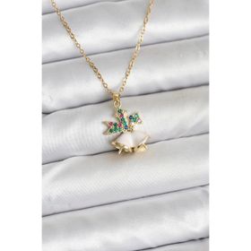 Clariss 316L Çelik Zincir Gold Renk Chirtsmas Bell Model Yılbaşı Temalı Kadın Kolye