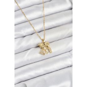 Clariss 316L Çelik Zincir Gold Renk Erkek Kız Model Kadın Kolye