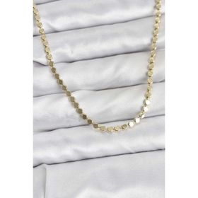 Clariss 316L Çelik Zincir Gold Renk Ezme Zincir Model 45 cm Kadın Kolye
