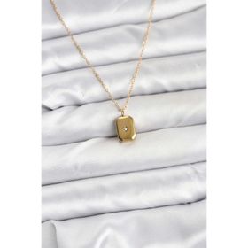 Clariss 316L Çelik Zincir Gold Renk Minimal Kutup Yıldızı Model Kadın Kolye