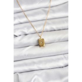 Clariss 316L Çelik Zincir Gold Renk Minimal Kutup Yıldızı Model Kadın Kolye