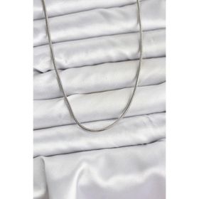 Clariss 316L Çelik Zincir Gümüş Renk 60 cm Yılan Zincir Kadın Kolye