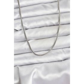 Clariss 316L Çelik Zincir Gümüş Renk 60 cm Yılan Zincir Kadın Kolye