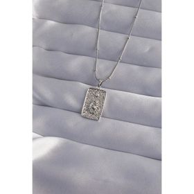 Clariss 316L Çelik Zincir Gümüş Renk Lazer İşlemeli Göz Figür Tarot Kolye