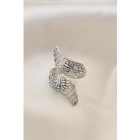 Clariss Ayarlamalı Gümüş Renk Metal Zirkon Taşlı Yüzük