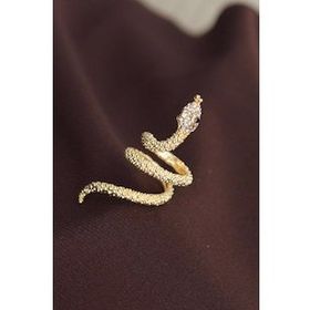 Clariss Ayarlanabilir Gold Renk Zirkon Taşlı Yılan Yüzük