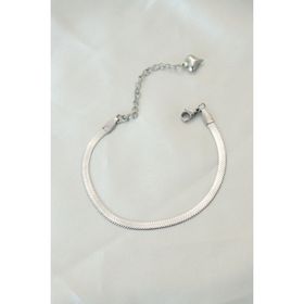Clariss BB4102 316L Çelik Gümüş Renk İtalyan Zincirli Bileklik