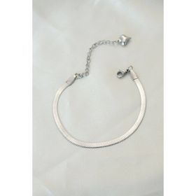 Clariss BB4102 316L Çelik Gümüş Renk İtalyan Zincirli Bileklik