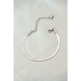 Clariss BB4102 316L Çelik Gümüş Renk İtalyan Zincirli Bileklik