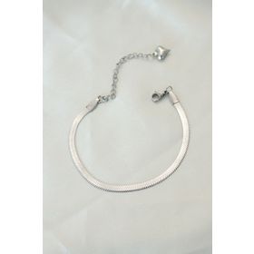 Clariss BB4102 316L Çelik Gümüş Renk İtalyan Zincirli Bileklik
