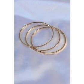 Clariss BJ-BB5361 316L Çelik Gold Renk Ajda Model Kadın 65 mm Bilezik