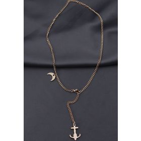 Clariss BJ-BKO5926 Çelik Rose Renk Çapa Tasarımlı Kadın Kolye