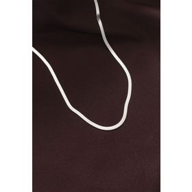 Clariss BJ-BKO6229 316L Çelik Gümüş Renk 60 cm İtalyan Zincir Kolye