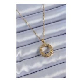 Clariss BJ-BKO7621 316L Çelik Gold Renk Zirkon Taşlı Cartier Model Kadın Kolye