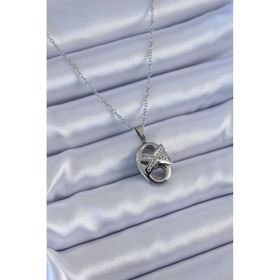 Clariss BJ-BKO7634 316L Çelik Gümüş Renk Zirkon Taşlı Kadın Kolye