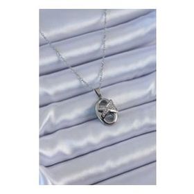 Clariss BJ-BKO7634 316L Çelik Gümüş Renk Zirkon Taşlı Kadın Kolye