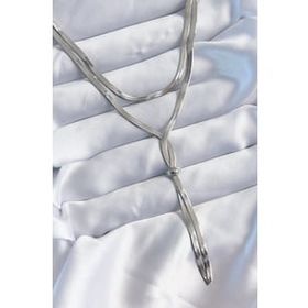 Clariss BJ-BKO8026 316L Çelik Gümüş Renk 2'li İtalyan Zincir Asansör Model Kadın Kolye