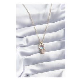 Clariss BJ-BKO8069 316L Çelik Gold Renk Zirkon Taşlı Kedi Model Kadın Kolye
