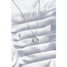 Clariss BJ-BKO8071 316L Çelik Gümüş Renk Zirkon Taşlı Yıldız Model Kadın Kolye