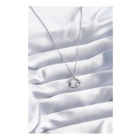 Clariss BJ-BKO8071 316L Çelik Gümüş Renk Zirkon Taşlı Yıldız Model Kadın Kolye